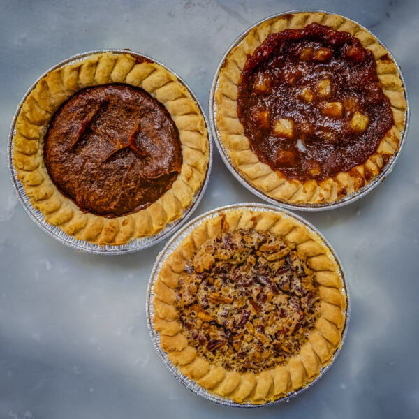 Mini Pie Trio: Pecan, Apple & Pumpkin