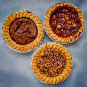 Mini Pie Trio: Pecan, Apple & Pumpkin
