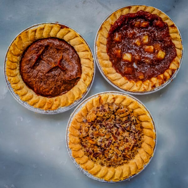 Mini Pie Trio: Pecan, Apple & Pumpkin